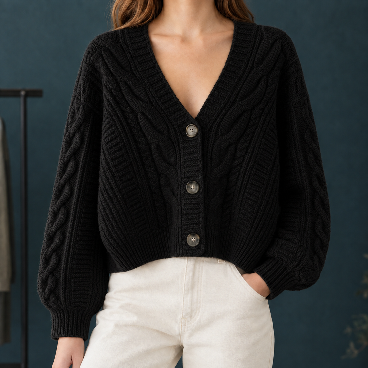 Pippa-Hope Cable Cardigan
