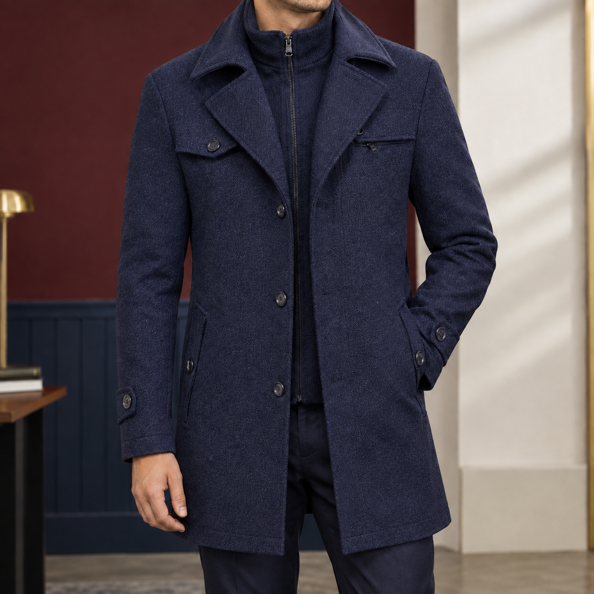 Bartholomew Double Collar Coat