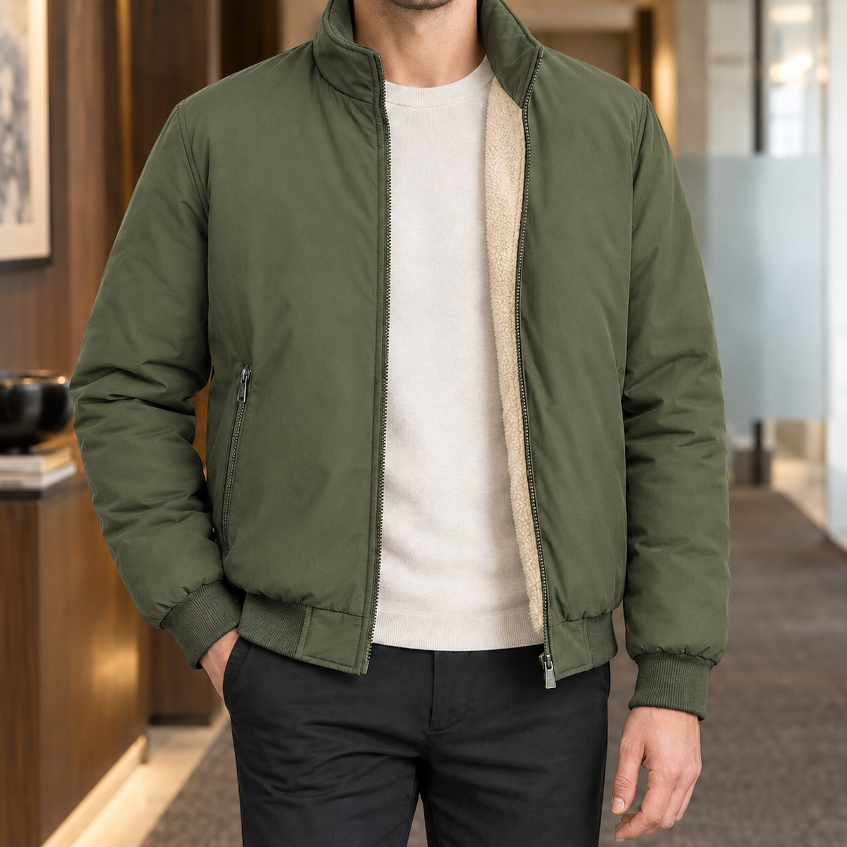 Oberon-Grant Stand Collar Jacket