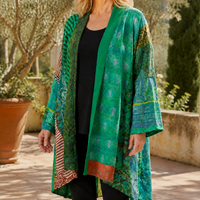 Sage Patchwork Cardigan