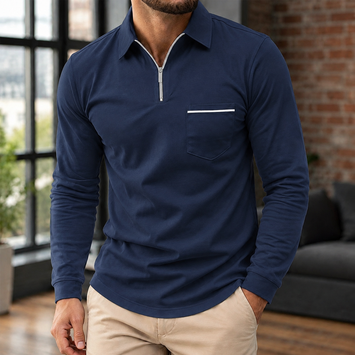 Knox Zip Polo