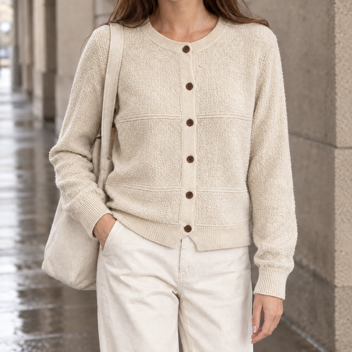 Ninon-Hope Textured Cardigan