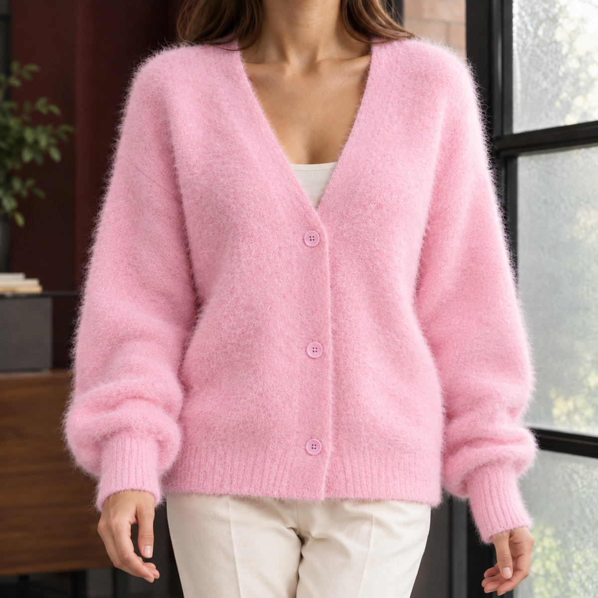 Zelie-Louise V-Neck Cardigan