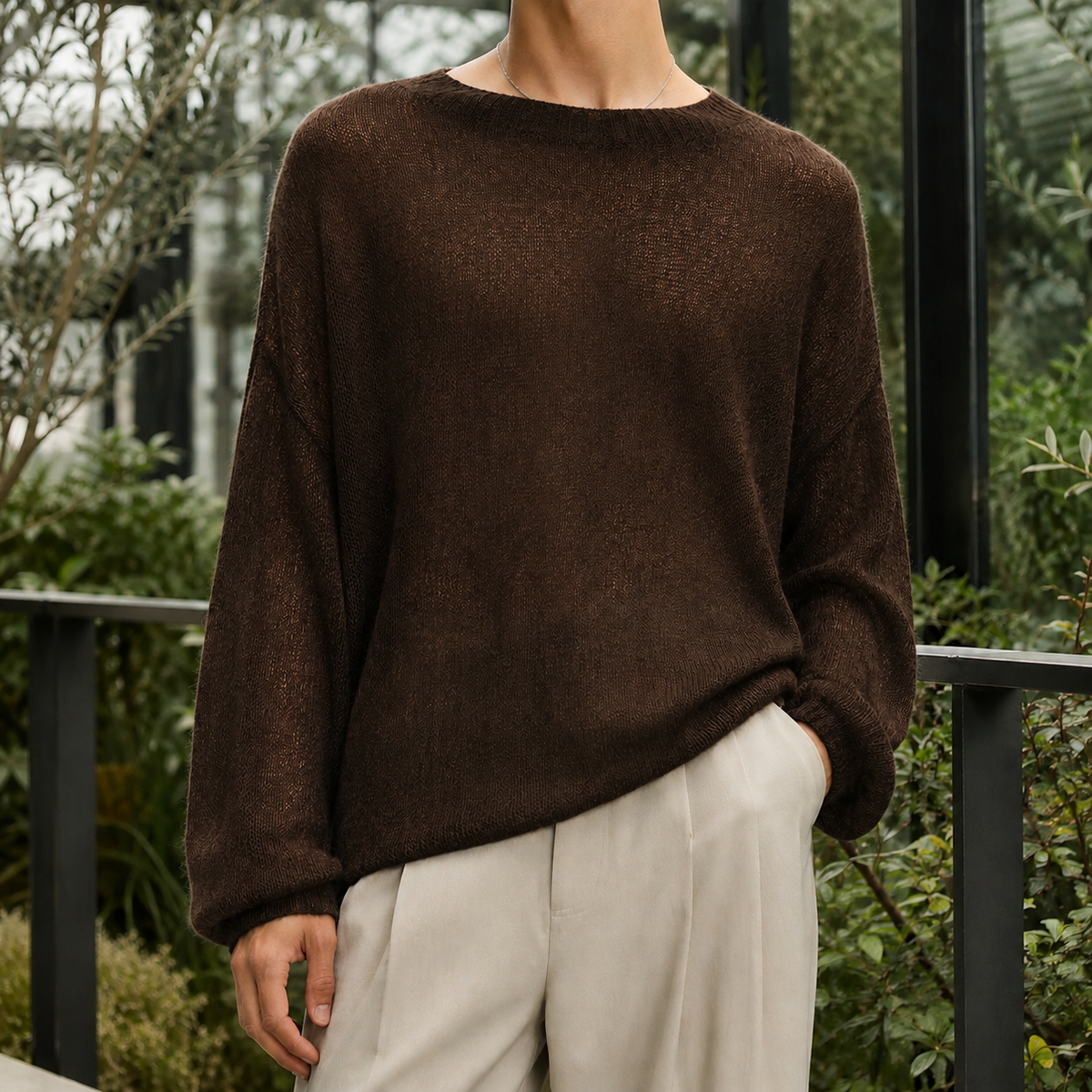 Orion Cashmere-Feel Sweater
