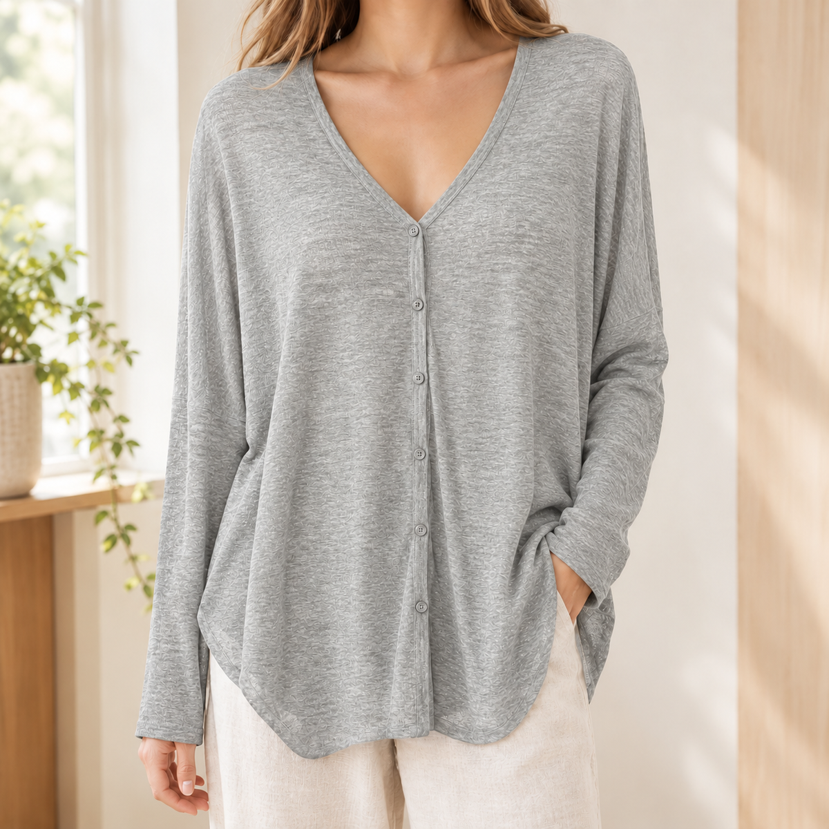 Francesca-Faye Draped Cardigan