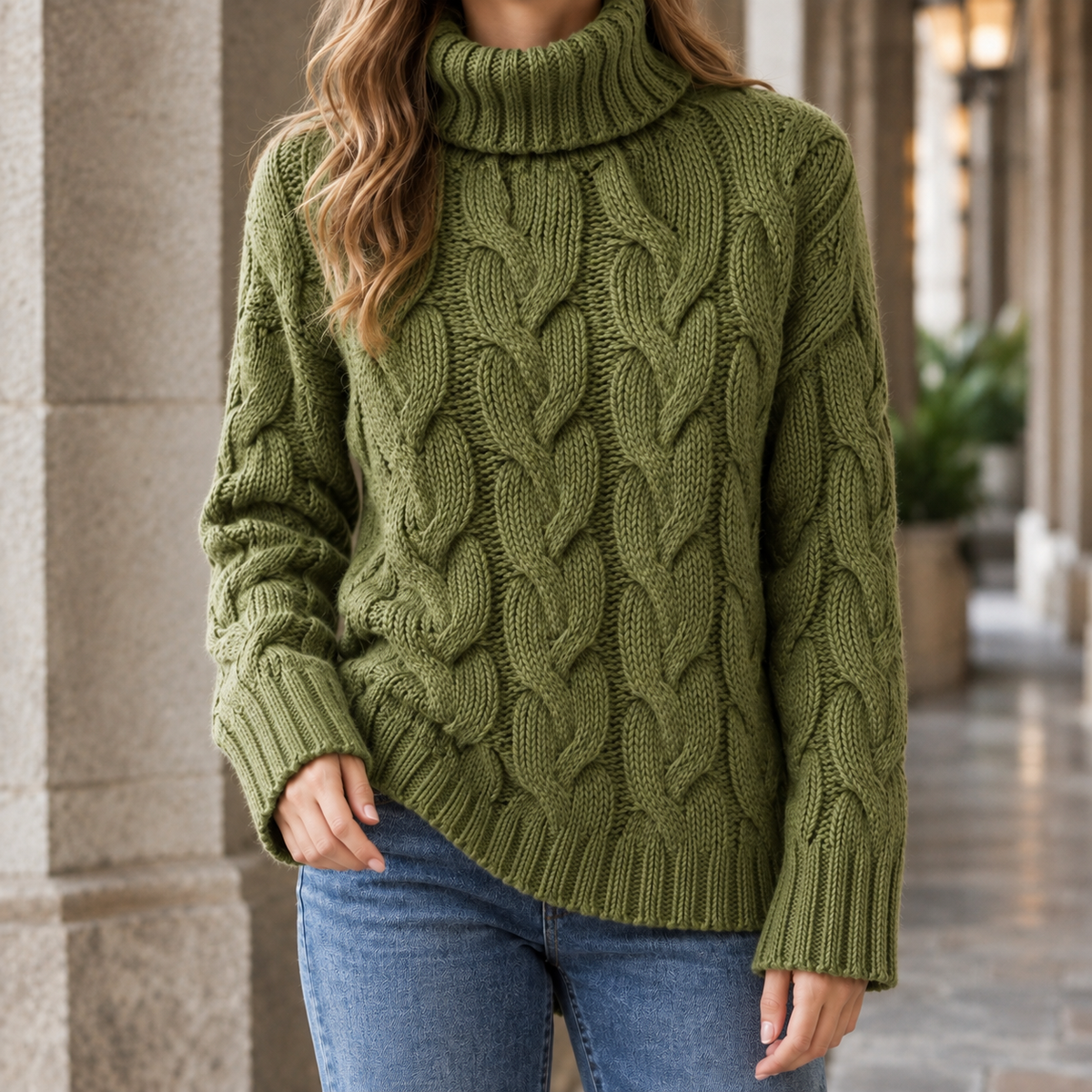Hildegarde-Kate Cable Knit Sweater