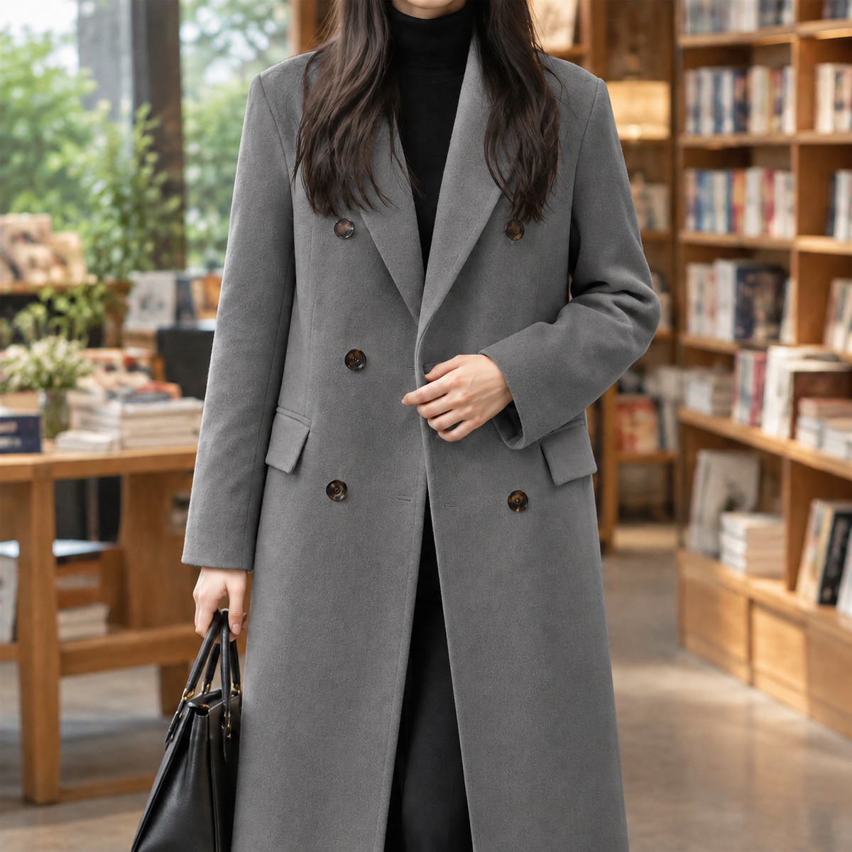 Guinevere-Lane Double Breasted Overcoat