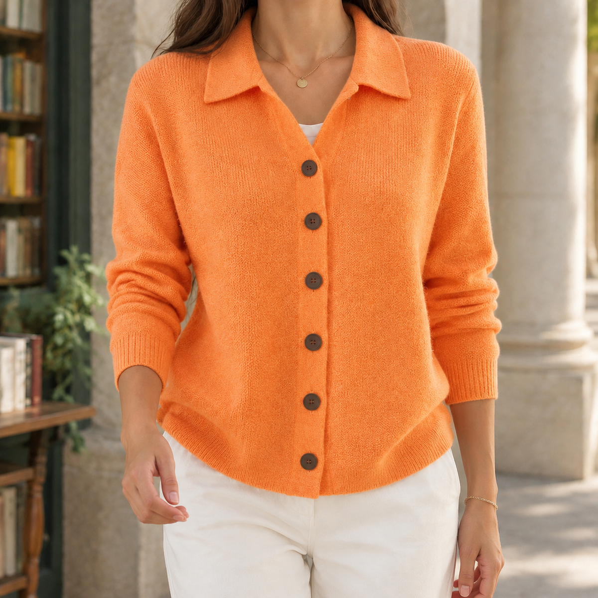 April-Belle Collared Cardigan