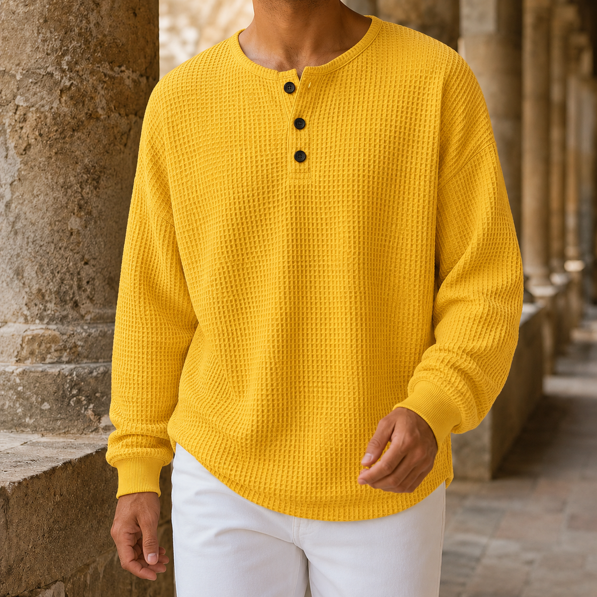 Stefan-Wade Waffle Sweater
