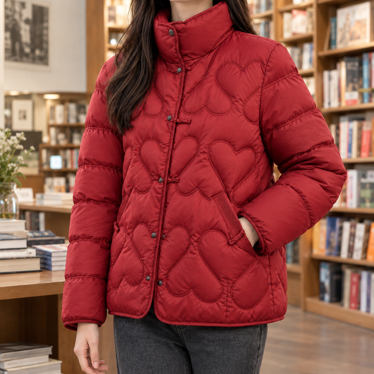 Severine-Eve Heart Quilted Jacket