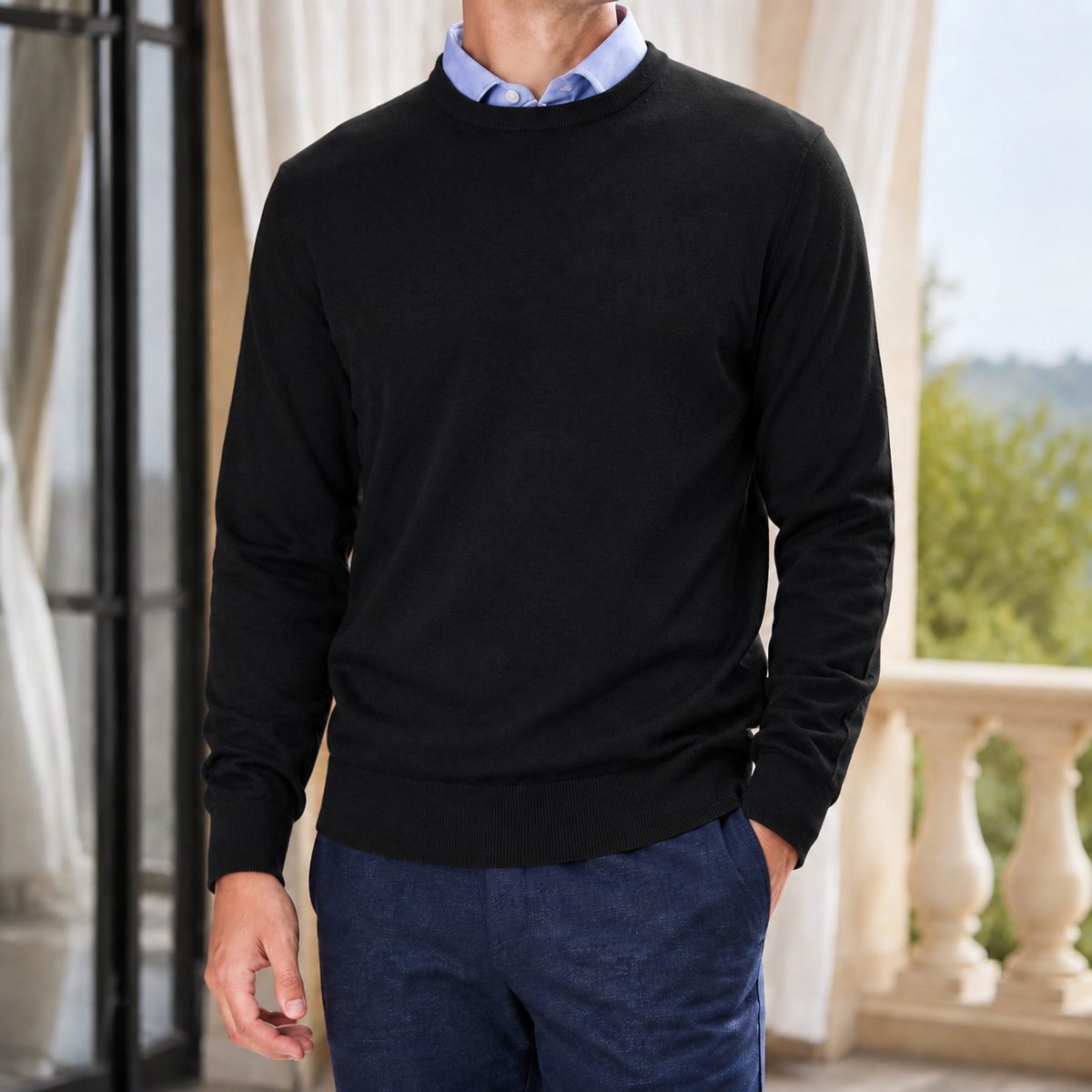 Wesley Fine Knit Sweater