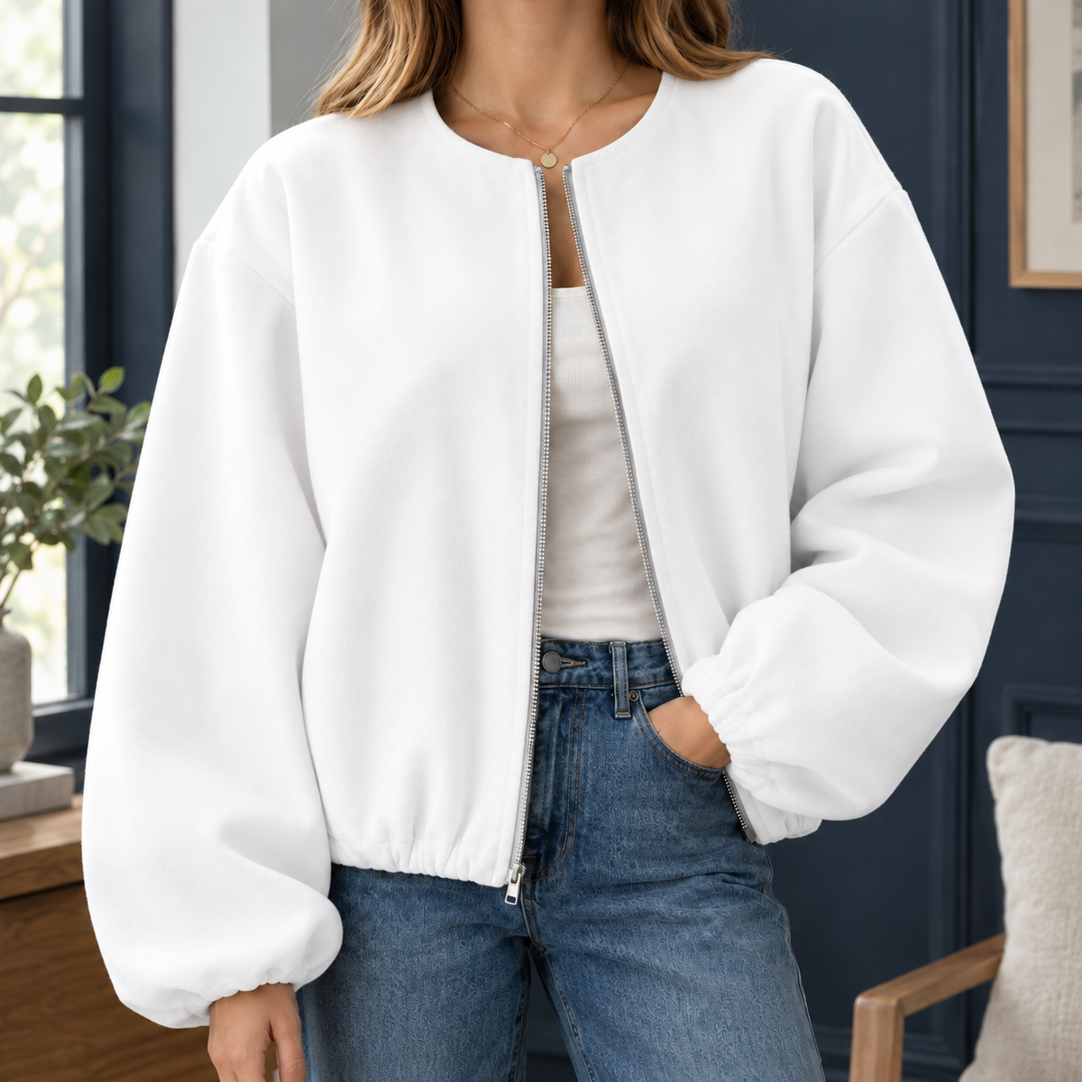 Laurel-Rae Balloon Sleeve Jacket
