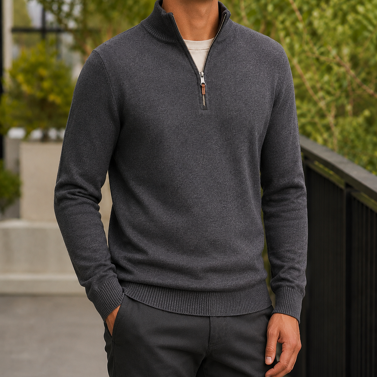 Ignatius Quarter Zip Sweater