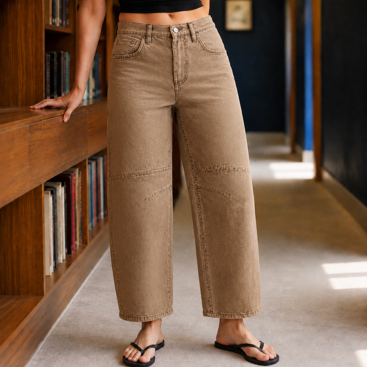 Evangeline-Rose Barrel Jeans