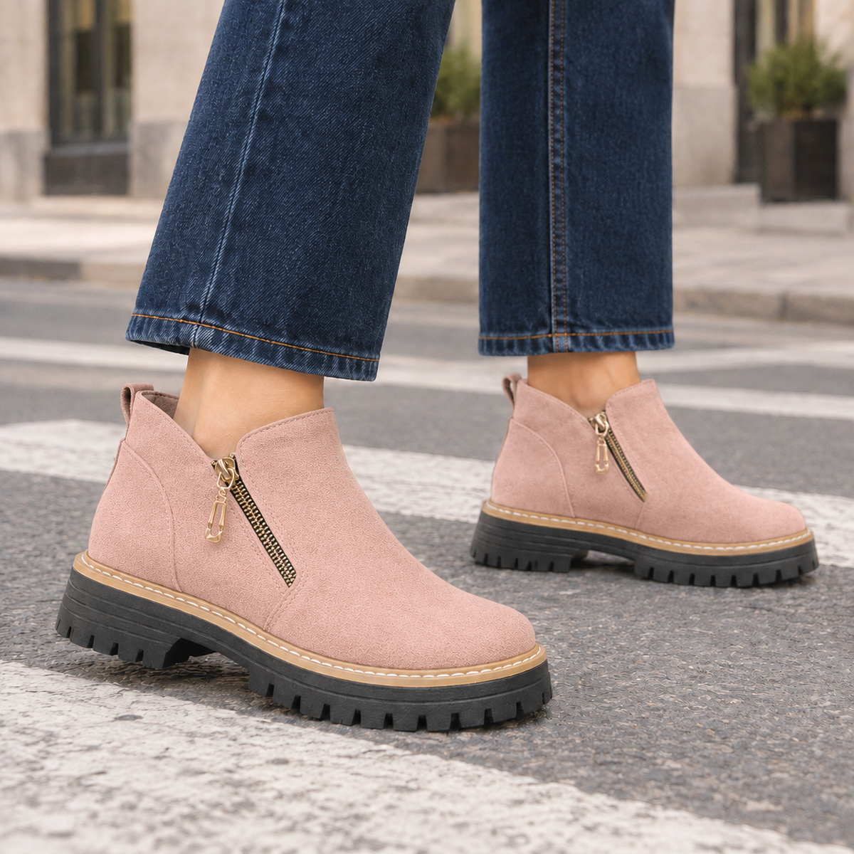 Pignatelli Faux Suede Ankle Boots