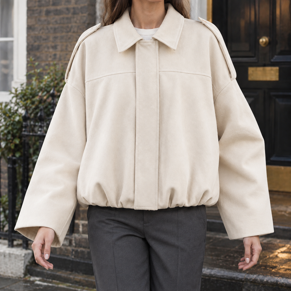 Gwendolyn Faux Suede Jacket