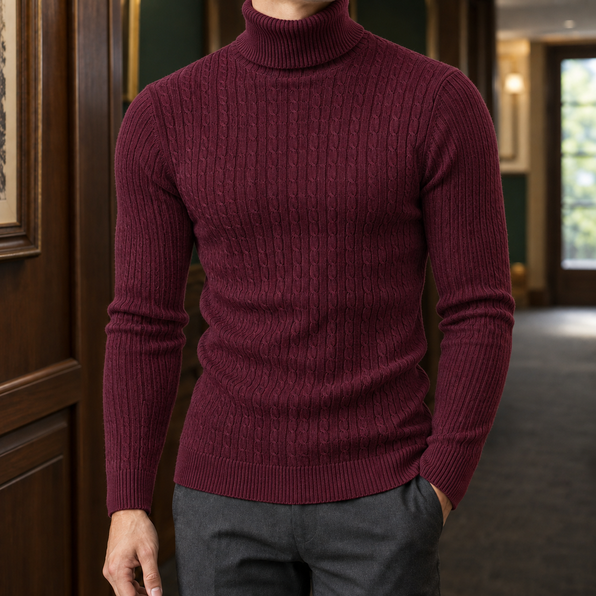 Dario Cable Knit Sweater