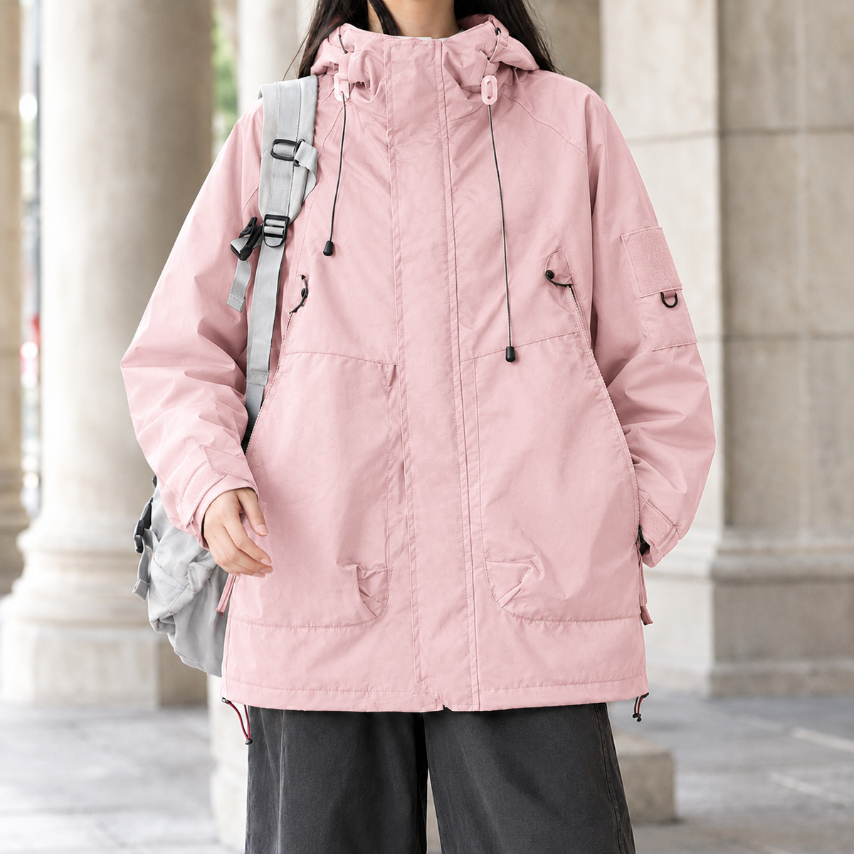 Eden-Hope Hooded Utility Jacket