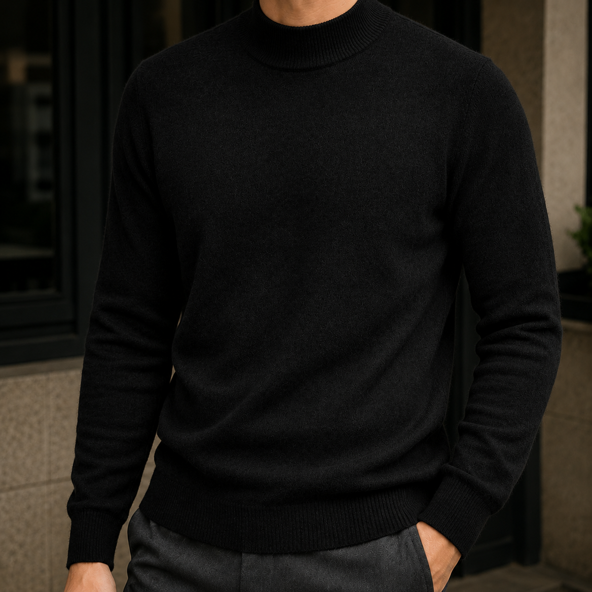 Nico-Ellis Mock Neck Sweater