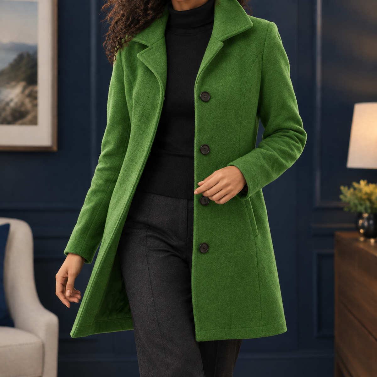 Colette-Eve Button Coat