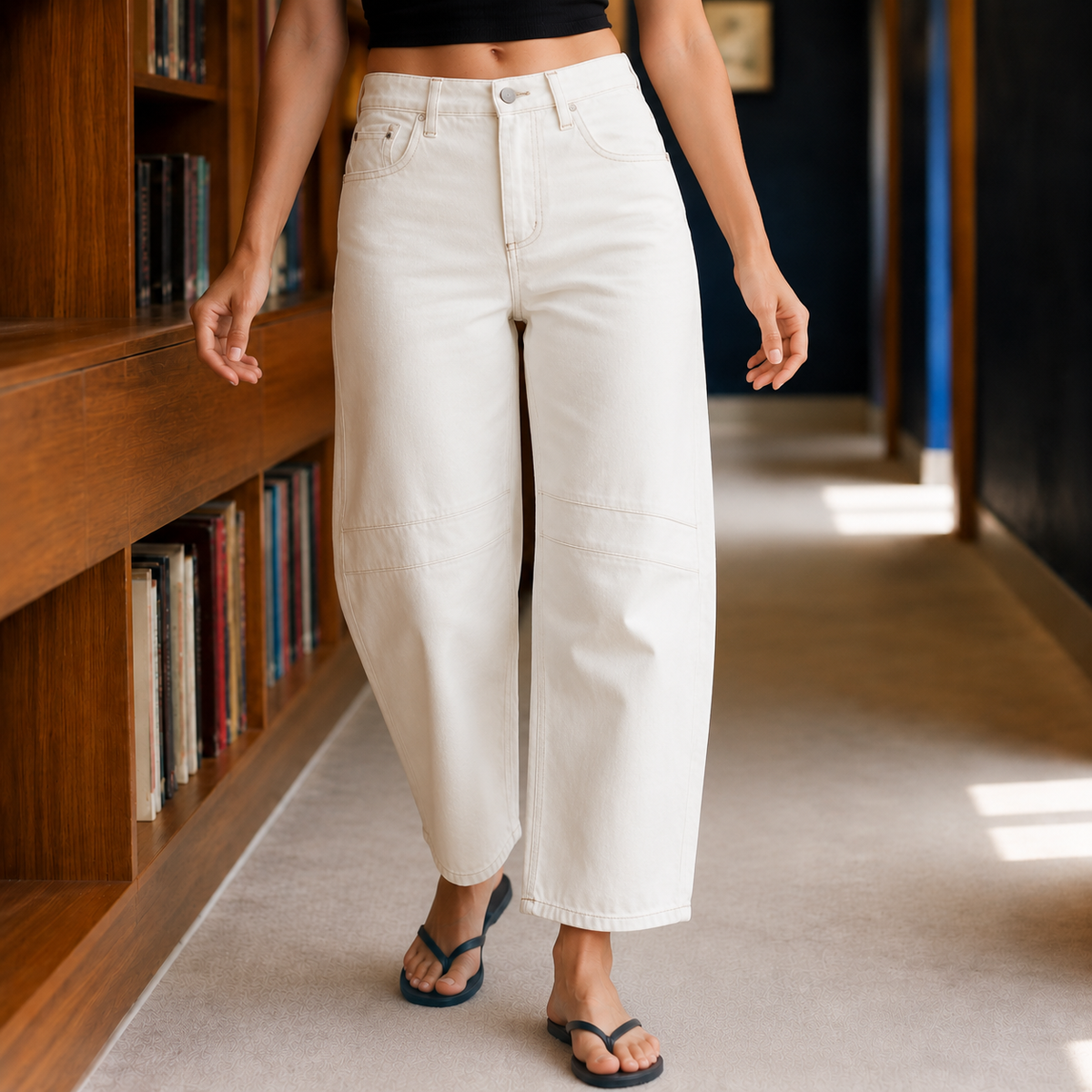 Evangeline-Rose Barrel Jeans