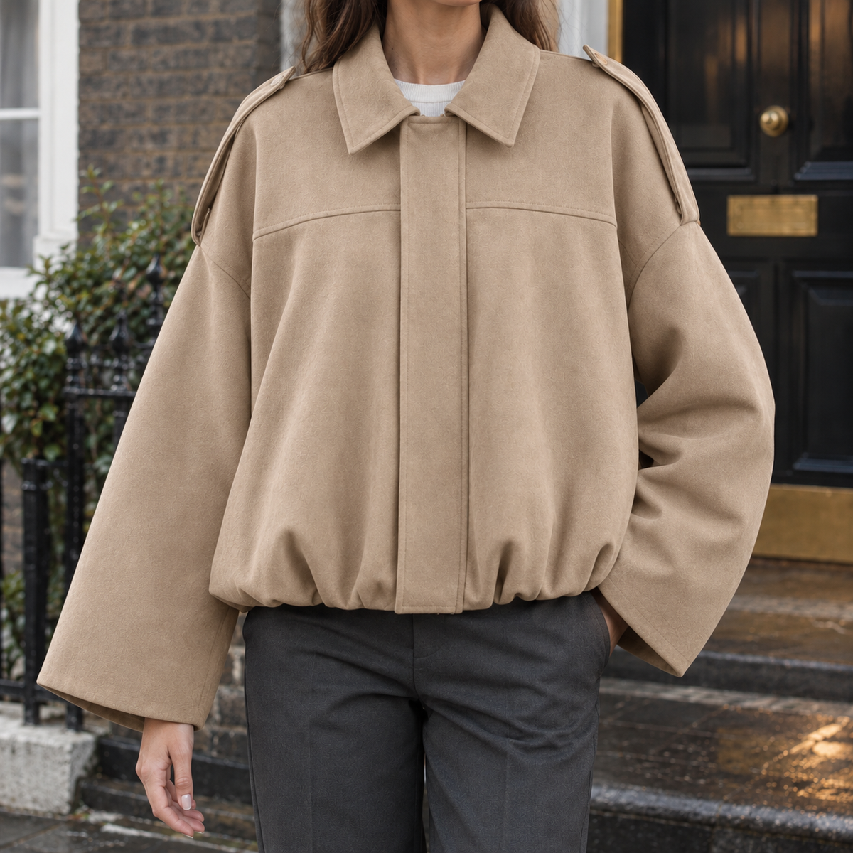 Gwendolyn Faux Suede Jacket