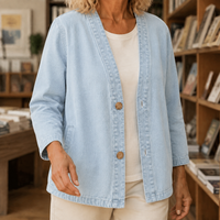 Adele-Jade Washed Cotton Jacket