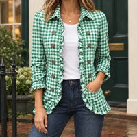 Ruby-Sage Gingham Jacket