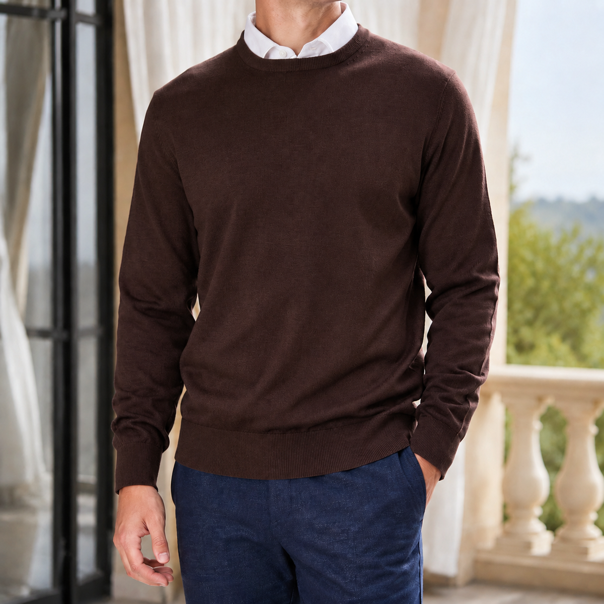 Wesley Fine Knit Sweater