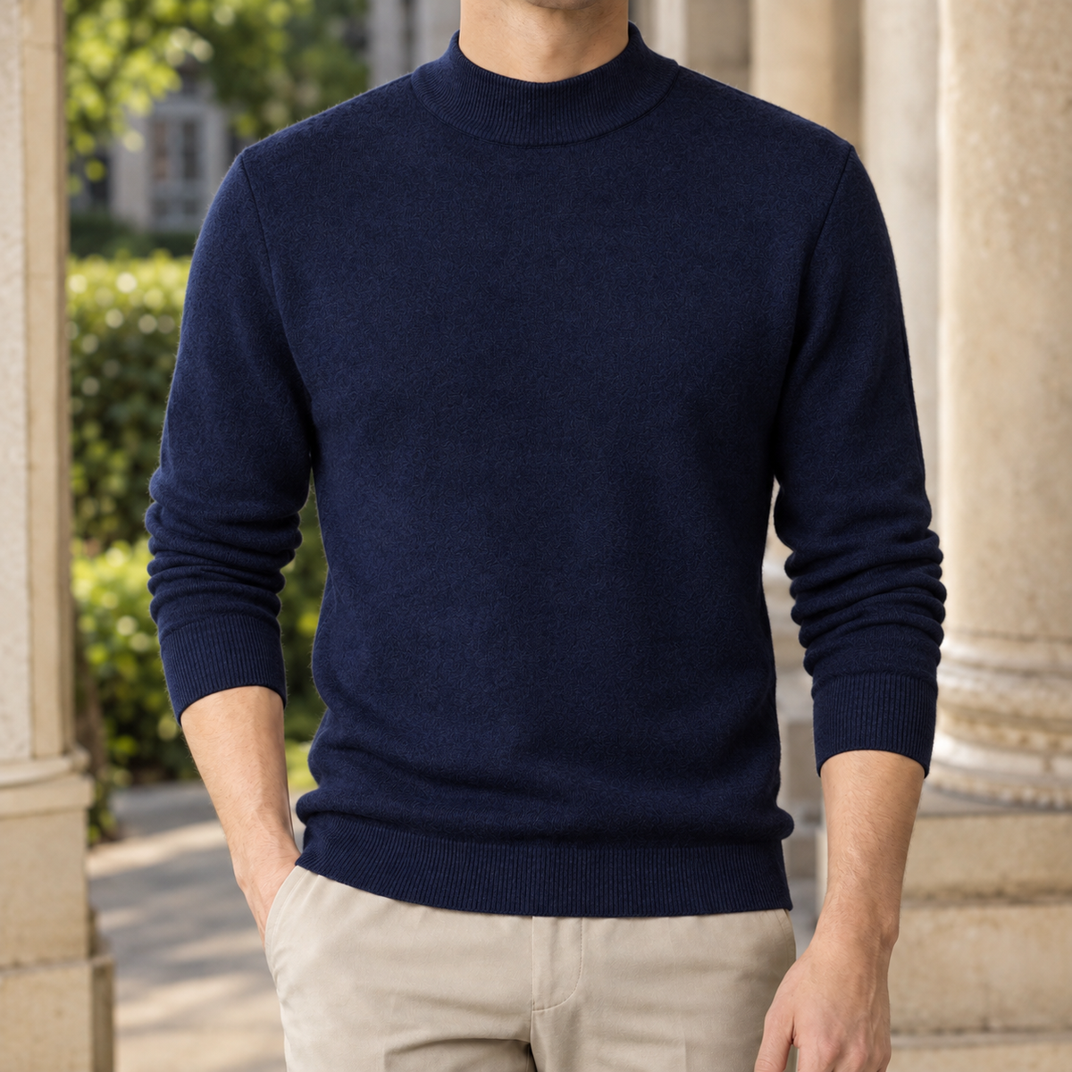 Hudson Mock Neck Sweater