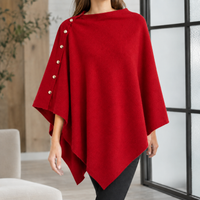 Padbury Buttoned Poncho