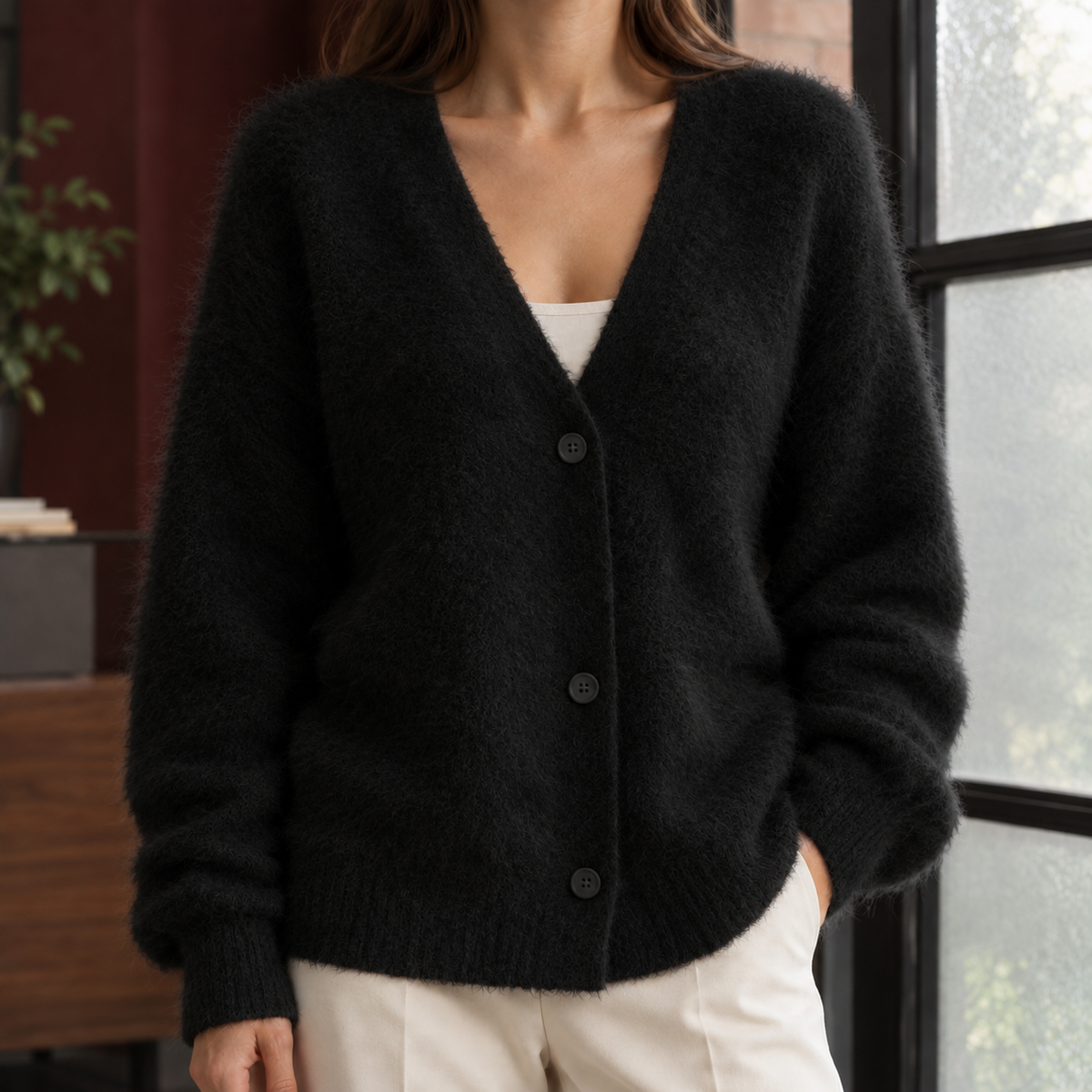 Zelie-Louise V-Neck Cardigan
