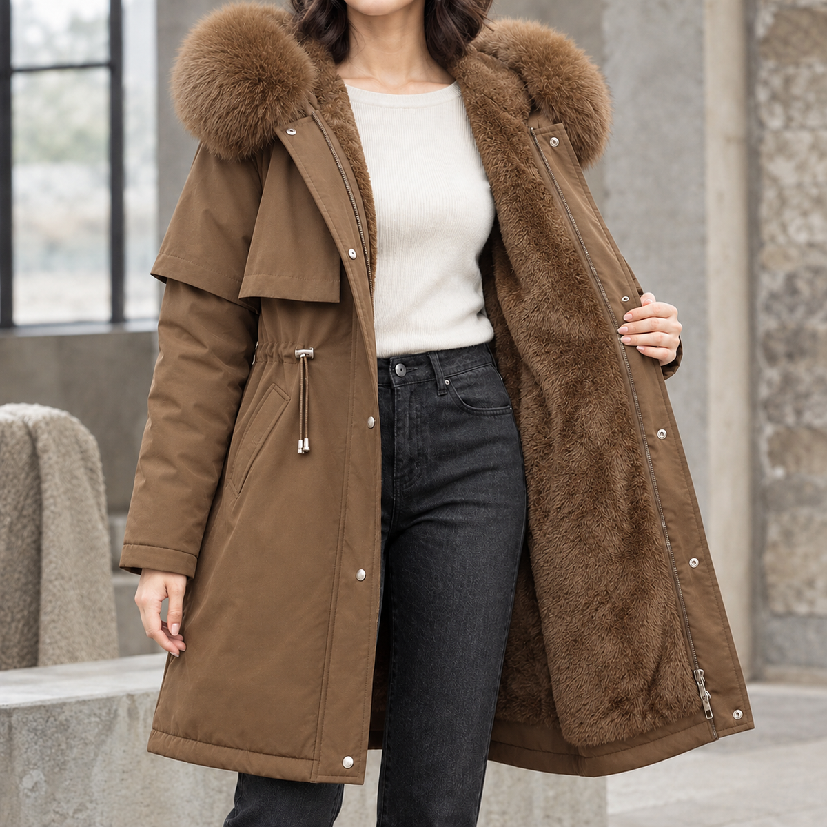 Agnes-Hope Hooded Coat