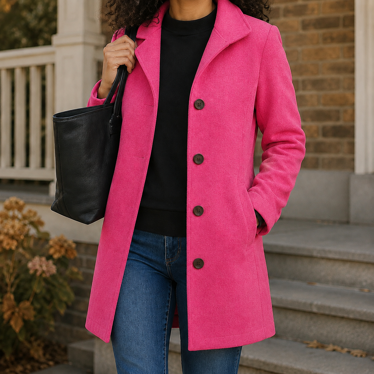 Alba-Sage Straight Cut Coat
