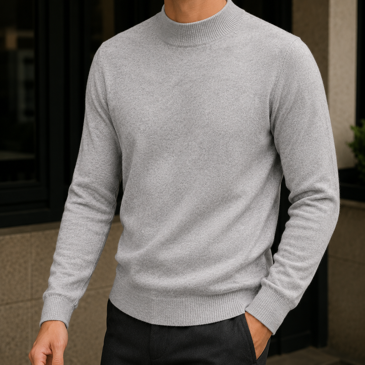 Nico-Ellis Mock Neck Sweater