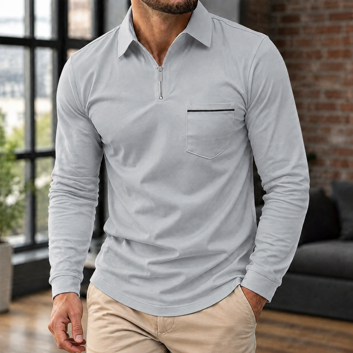 Knox Zip Polo