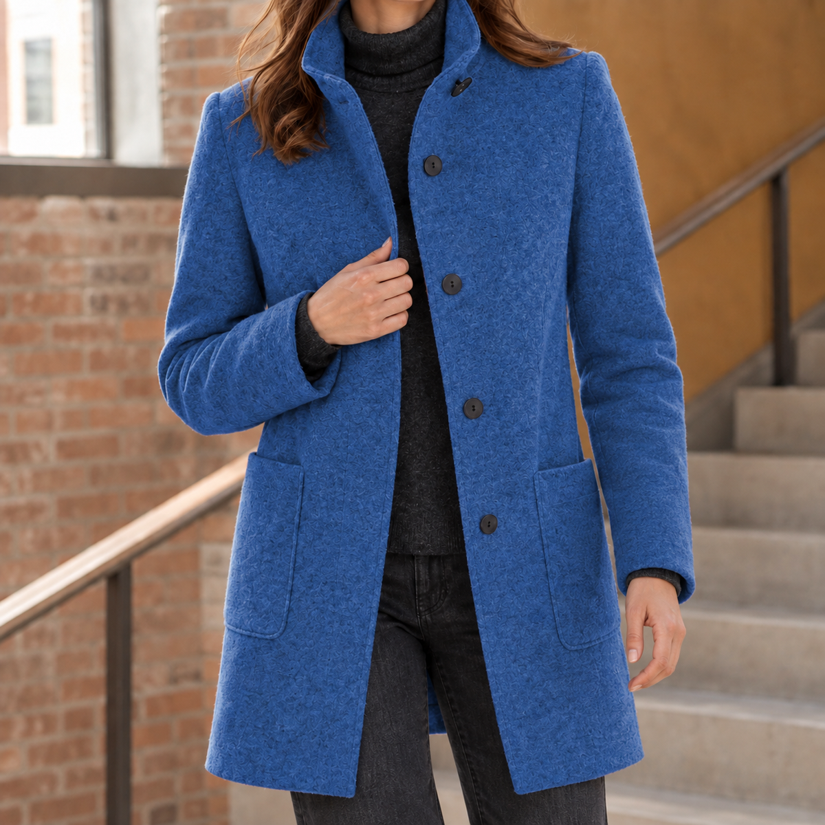 Cora Stand Collar Coat