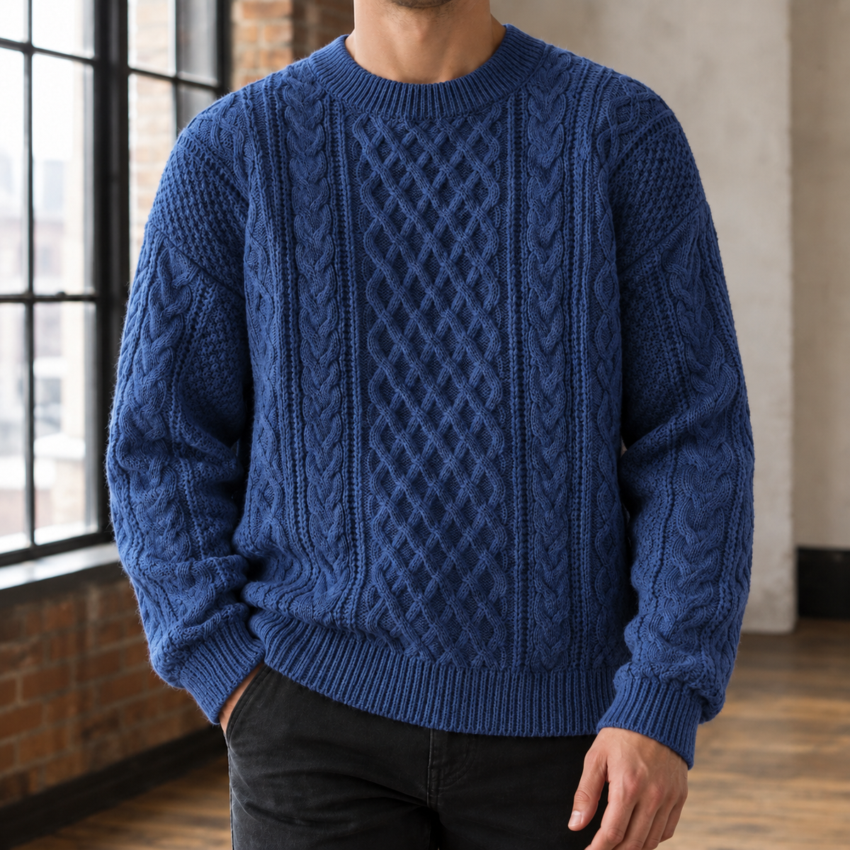 Remy-West Cable Knit Sweater