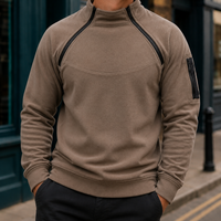 Ambrose-Stone Zip Neck Sweater