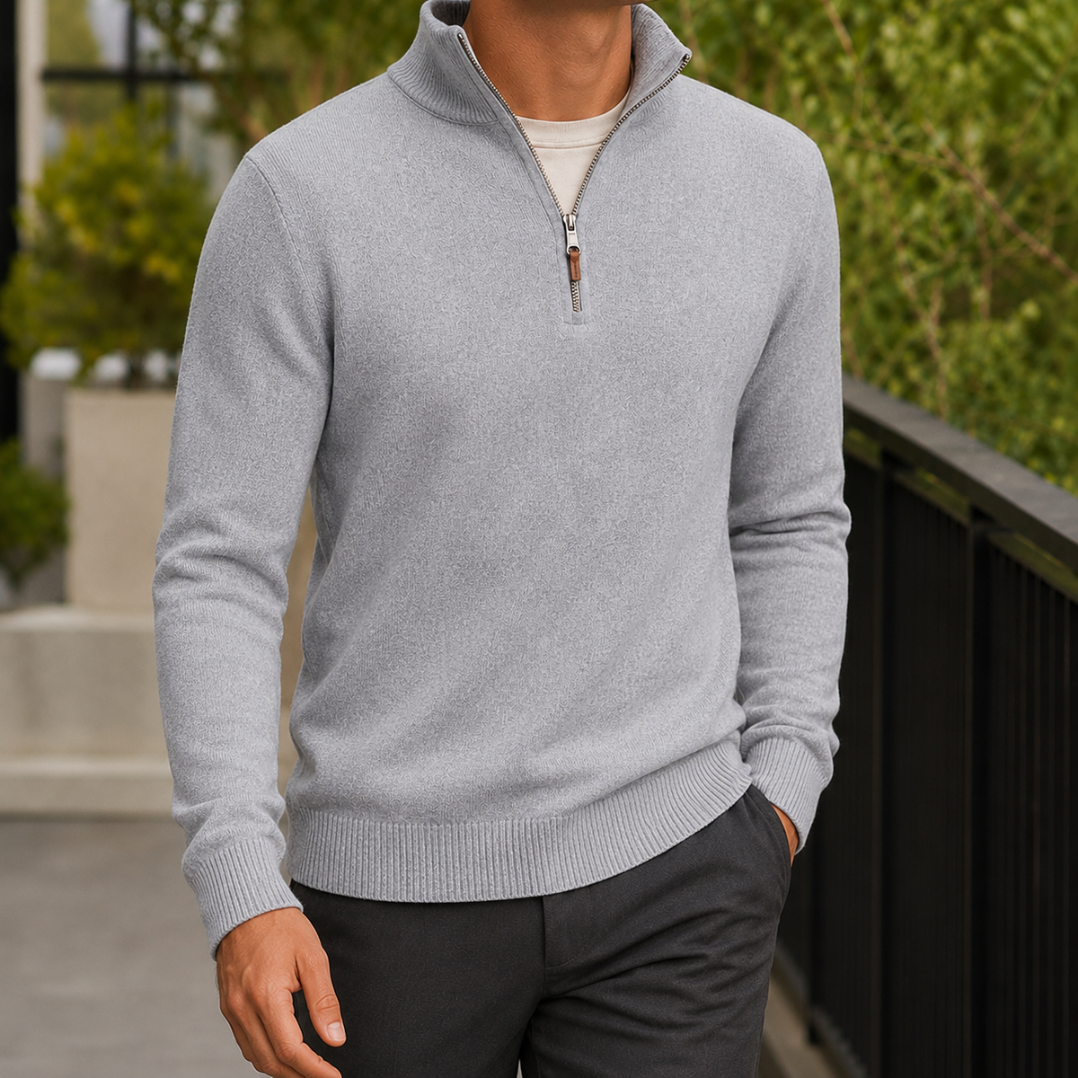 Ignatius Quarter Zip Sweater