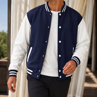 Blaise-Grey Varsity Jacket