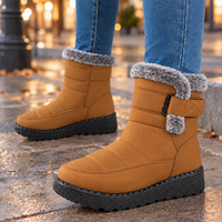 Lucania-Roma Faux Fur-Trim Boots
