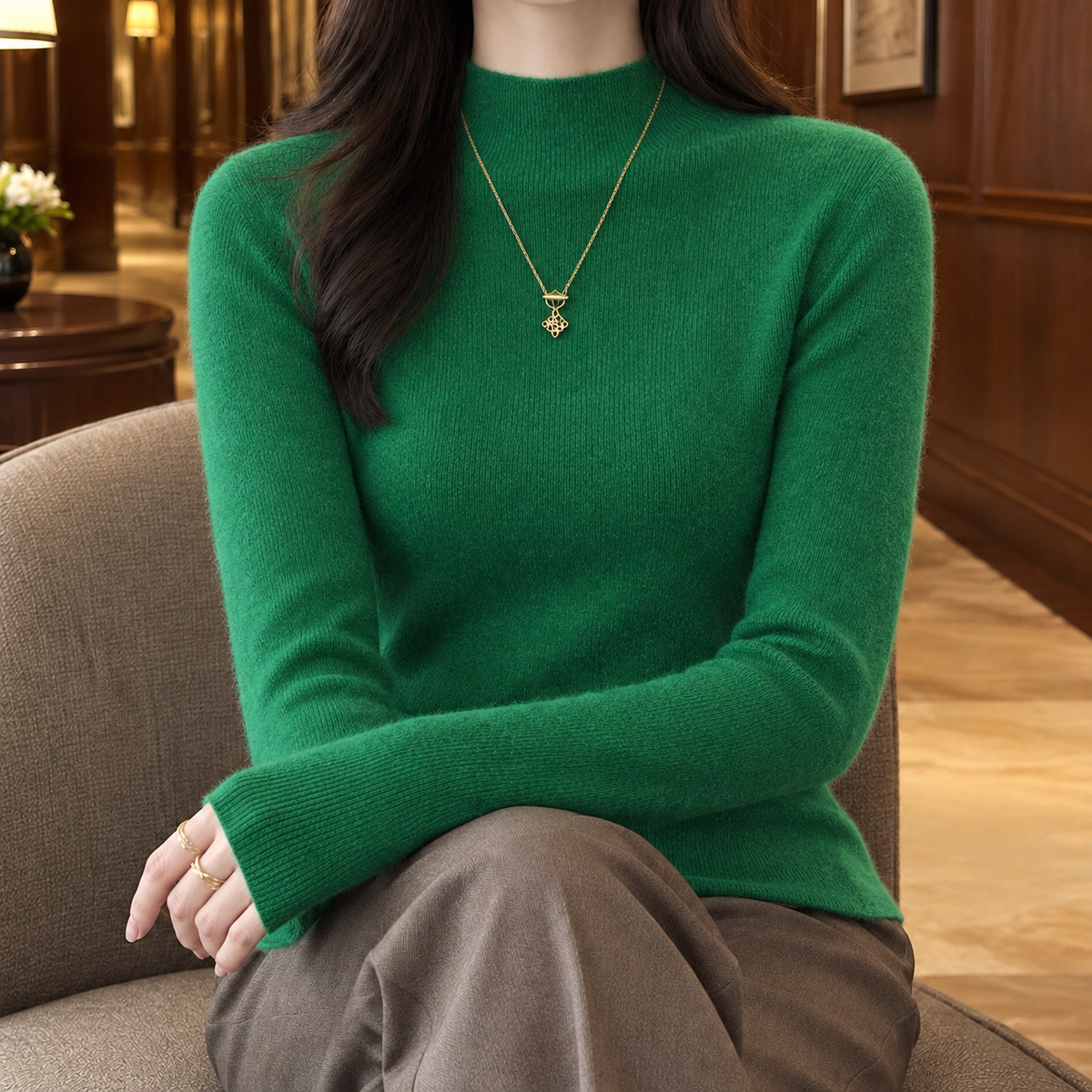 Brigitte-Marie Cashmere-Feel Sweater