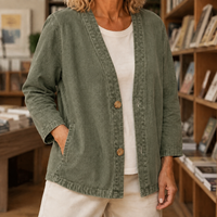 Adele-Jade Washed Cotton Jacket
