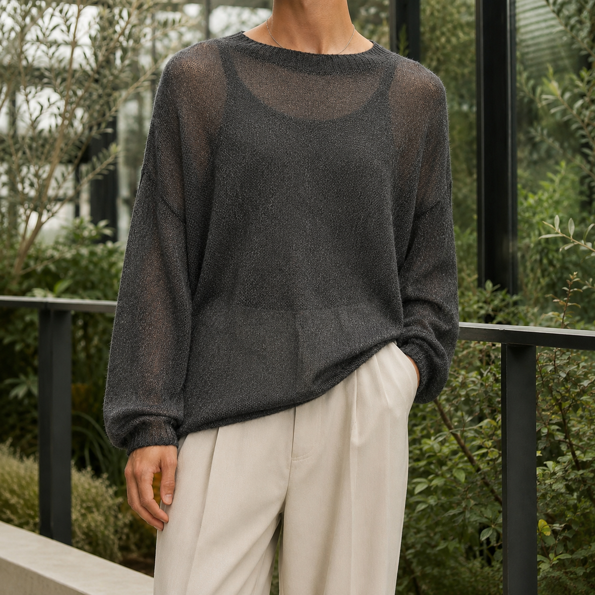 Orion Cashmere-Feel Sweater