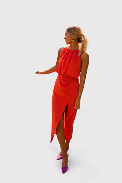 Theonae™ | Chic Midi Dress for Any Occasion