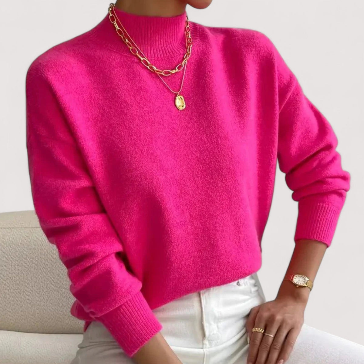 Aubree™ | Elegant and Comfortable Turtleneck Sweater