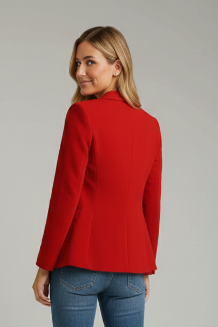 Marisol | Women's Notched Lapel Long Sleeve Blazer