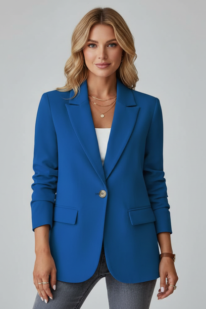 Marisol | Women's Notched Lapel Long Sleeve Blazer