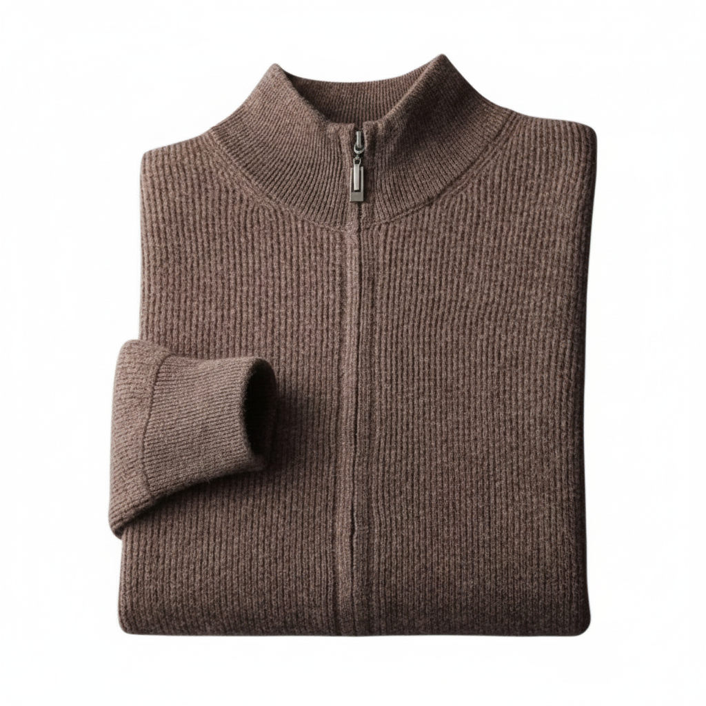 Whitford Cashmere-Feel Zip Knit